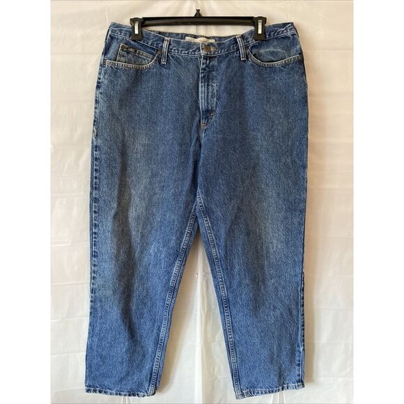 Lee Jeans Mens Size 40x30 Relaxed Fit Straight Leg Stonewash 100% Cotton‎ Denim - Picture 1 of 12